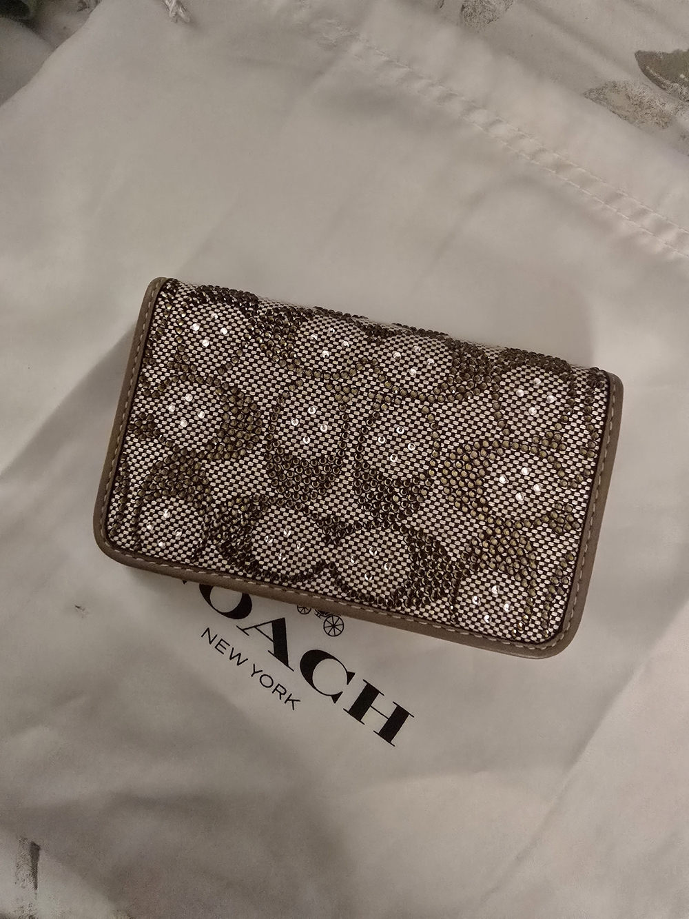 Crystal Signature Jacquard Slim Card Case